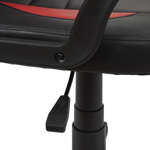 Chaises HOME DECO FACTORY HD6725 en Bois d’ingénierie Noir/Rouge, L57 H91/103 cm