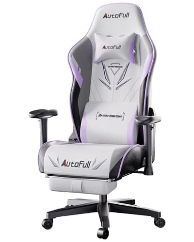 Chaise Gaming AutoFull C301 Ergonomique avec Repose-Pieds et Ajustements