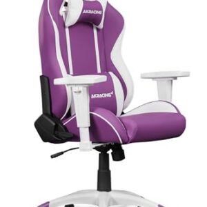 AKRacing California Siège de Jeu PC Simili Cuir Violet et Blanc