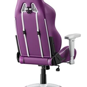 AKRacing California Siège de Jeu PC Simili Cuir Violet et Blanc