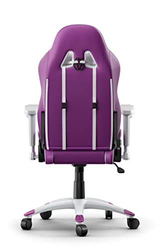 AKRacing California Siège de Jeu PC Simili Cuir Violet et Blanc