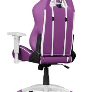 AKRacing California Siège de Jeu PC Simili Cuir Violet et Blanc