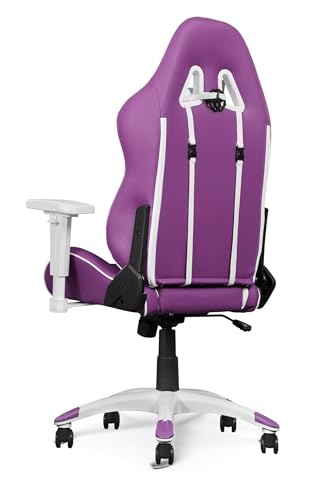 AKRacing California Siège de Jeu PC Simili Cuir Violet et Blanc