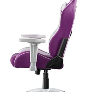 AKRacing California Siège de Jeu PC Simili Cuir Violet et Blanc