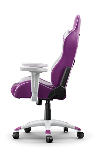 AKRacing California Siège de Jeu PC Simili Cuir Violet et Blanc