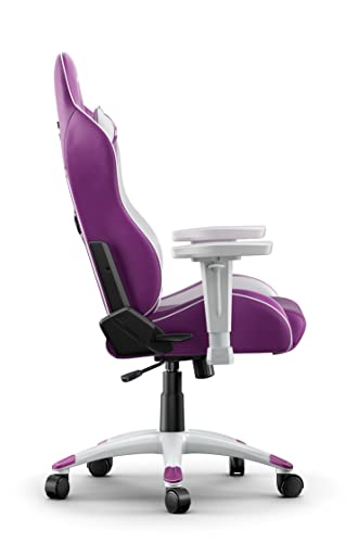 AKRacing California Siège de Jeu PC Simili Cuir Violet et Blanc