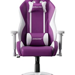 AKRacing California Siège de Jeu PC Simili Cuir Violet et Blanc