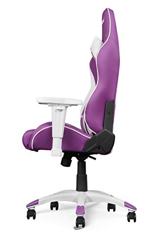 AKRacing California Siège de Jeu PC Simili Cuir Violet et Blanc