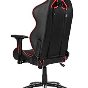 AKRacing LX Plus : Siège de Jeu PC Noir et Rouge Capitonné