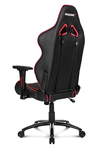 AKRacing LX Plus : Siège de Jeu PC Noir et Rouge Capitonné