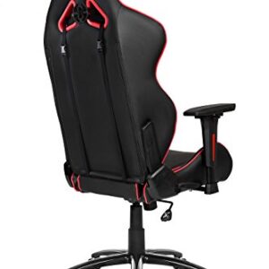 AKRacing LX Plus : Siège de Jeu PC Noir et Rouge Capitonné