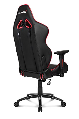 AKRacing LX Plus : Siège de Jeu PC Noir et Rouge Capitonné