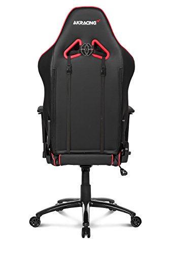 AKRacing LX Plus : Siège de Jeu PC Noir et Rouge Capitonné
