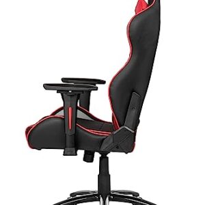 AKRacing LX Plus : Siège de Jeu PC Noir et Rouge Capitonné