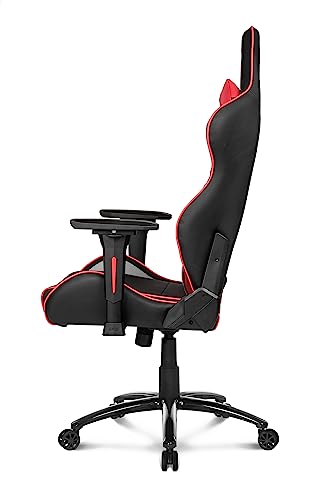 AKRacing LX Plus : Siège de Jeu PC Noir et Rouge Capitonné