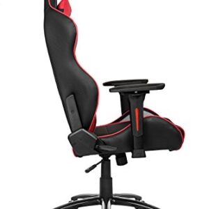 AKRacing LX Plus : Siège de Jeu PC Noir et Rouge Capitonné
