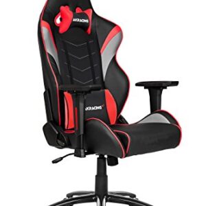 AKRacing LX Plus : Siège de Jeu PC Noir et Rouge Capitonné