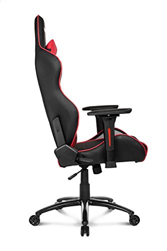 AKRacing LX Plus : Siège de Jeu PC Noir et Rouge Capitonné
