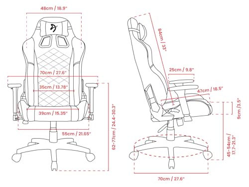 Arozzi Avanti Chair : Ergonomic Gaming & Office Chair with 3D Armrests