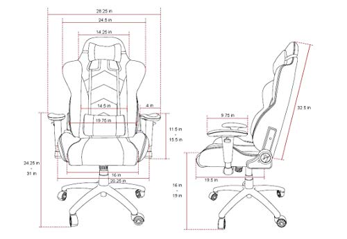 Arozzi Inizio Noir : Chaise Gaming Ergonomique et Stylée