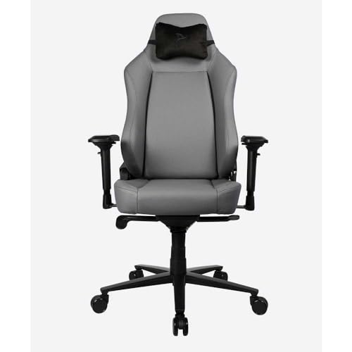 Arozzi Primo Chaise de jeu marron en cuir intégral avec coussin souple