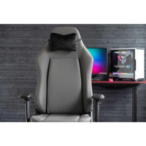 Arozzi Primo Chaise de jeu marron en cuir intégral avec coussin souple