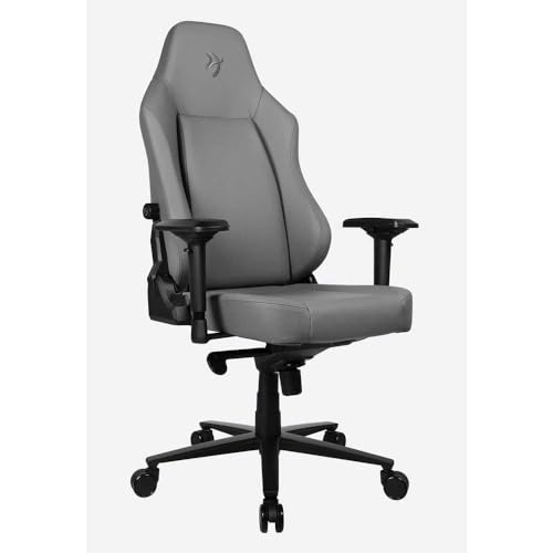 Arozzi Primo Chaise de jeu marron en cuir intégral avec coussin souple