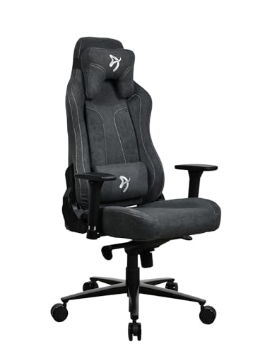 Arozzi Vernazza Soft Fabric™ Fauteuil de Bureau Gris Foncé