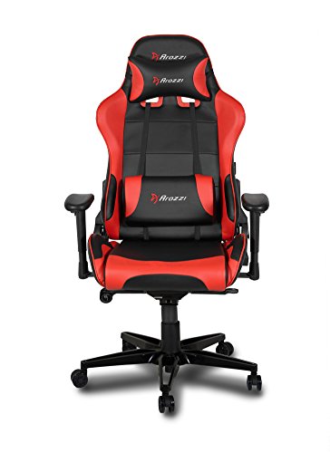 Arozzi Verona XL+ Fauteuil Gamer Rouge en Faux Cuir 58x57x138 cm