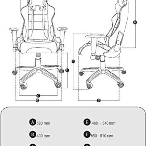 Arozzi Verona XL+ Fauteuil Gamer Rouge en Faux Cuir 58x57x138 cm
