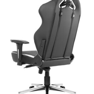 Chaise de Jeu AKRacing Master Max en Cuir PU Noir/Blanc, Garantie 5 Ans