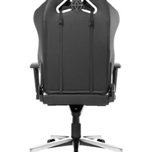 Chaise de Jeu AKRacing Master Max en Cuir PU Noir/Blanc, Garantie 5 Ans