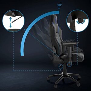 Fauteuil Gamer HJH OFFICE 729428 GAMEBREAKER POLARYS Simili-Cuir Gris/Bleu