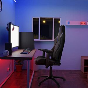 Fauteuil Gamer HJH OFFICE 729428 GAMEBREAKER POLARYS Simili-Cuir Gris/Bleu