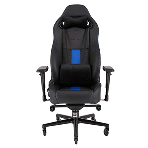 T2 Road Warrior – Fauteuil Gaming Ergonomique Noir/Bleu, Accoudoirs 4D, Confort Optimal