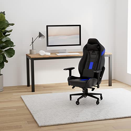 T2 Road Warrior – Fauteuil Gaming Ergonomique Noir/Bleu, Accoudoirs 4D, Confort Optimal