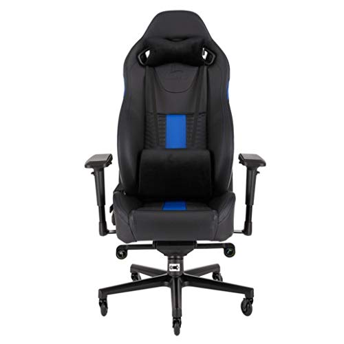 T2 Road Warrior – Fauteuil Gaming Ergonomique Noir/Bleu, Accoudoirs 4D, Confort Optimal