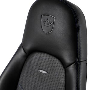 noblechairs ICON – Chaise de Gaming et de Bureau Noir/Bleu en Cuir PU