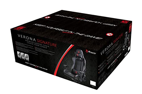 Fauteuil Gamer Arozzi Verona Signature PU Noir/Bleu pour Confort Optimal