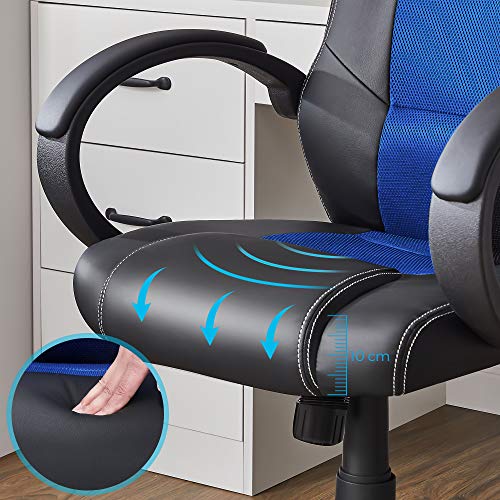 Bureau Racing SONGMICS OBG56L: Fauteuil Gamer Confortable, Réglable et Pivotant