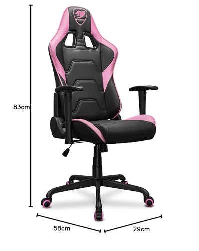 COUGAR Armor Elite : Chaise de Gaming avec Accoudoirs Réglables et Cadre Acier