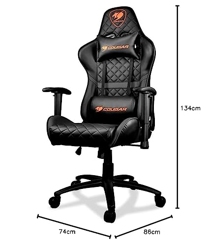 COUGAR Gaming Armor One – Fauteuil Gaming Noir en Simili Cuir