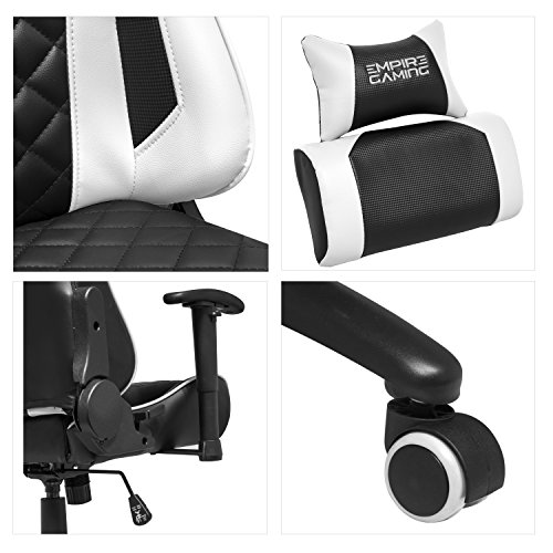 Chaise Gamer EMPIRE GAMING Racing 700 – Dossier Inclinable, Accoudoirs 2D