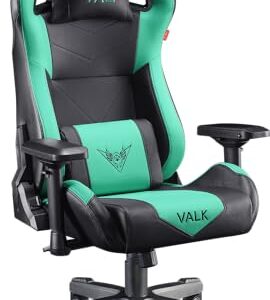 Chaise Gamer Ergonomique VALK Gaia – Aqua Menthe, Accoudoirs 4D, Inclinable
