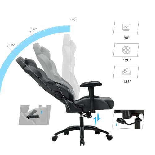 Chaise Gamer Songmics RCG13G – Fauteuil de Bureau Réglable pour Ordinateur