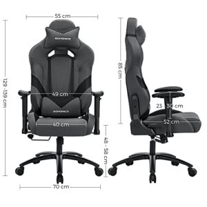 Chaise Gamer Songmics RCG13G – Fauteuil de Bureau Réglable pour Ordinateur
