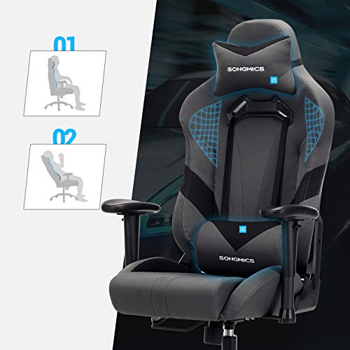 Chaise Gamer Songmics RCG13G – Fauteuil de Bureau Réglable pour Ordinateur