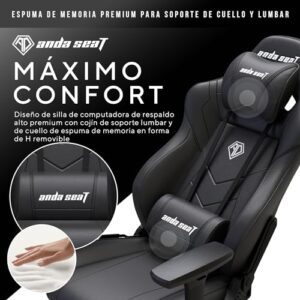 Chaise Gaming Anda Seat Dark Demon Dragon en Cuir Noir – Ergonomique 4D
