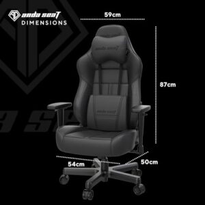 Chaise Gaming Anda Seat Dark Demon Dragon en Cuir Noir – Ergonomique 4D