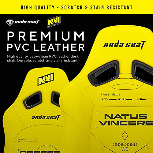 Chaise Gaming Anda Seat Navi Esports – Fauteuil Ergonomique Noir avec Coussins